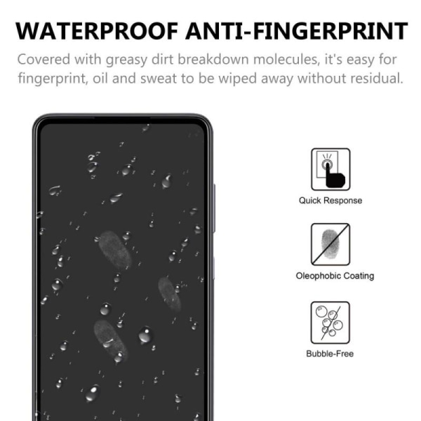 Samsung A72 5G FullFrame 0,26 mm 9H karkaistu lasi Transparent