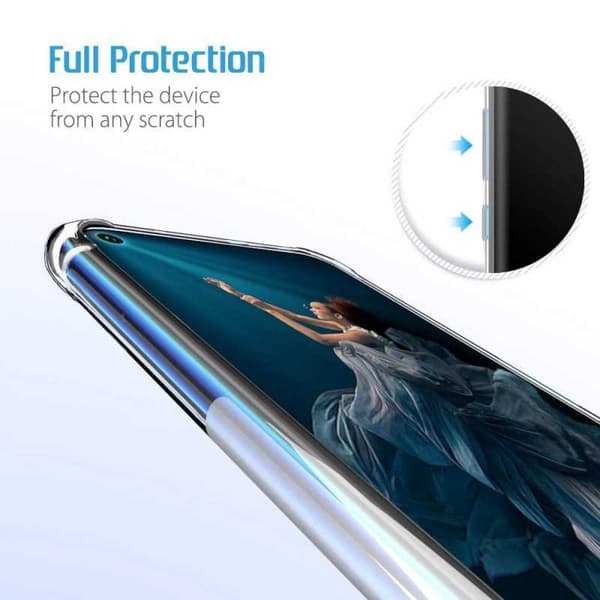Huawei Nova 5T Iskunvaimennus Silikoni Shell Iskunvaimennin Transparent