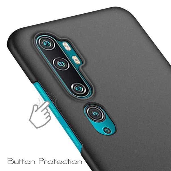 Xiaomi Mi 10 Pro Ultra-ohut kumipinnoitettu mattamusta Cover Basic V2 Black