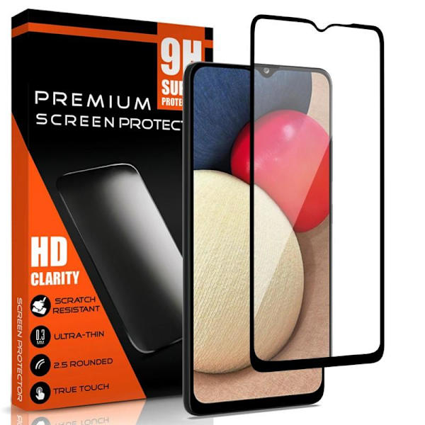 Samsung A02s FullFrame® 0.26mm 9H Härdat Glas Transparent