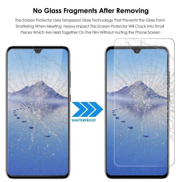 2-PACK Huawei P30 Lite Hærdet glas 0,26 mm 2,5D 9H Transparent