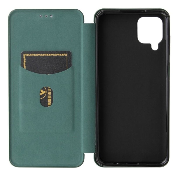 Samsung A42 5G Flip Case -korttipaikka CarbonDreams Green Green