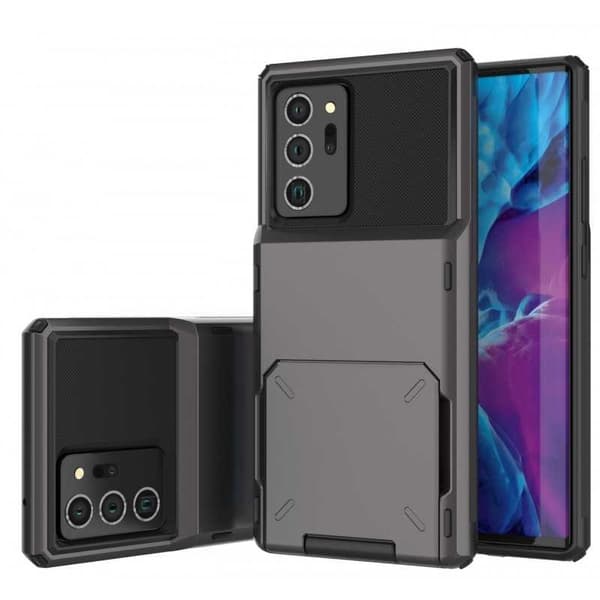Samsung Note 20 Ultra iskunkestävä kotelo Void-korttipaikalla Black