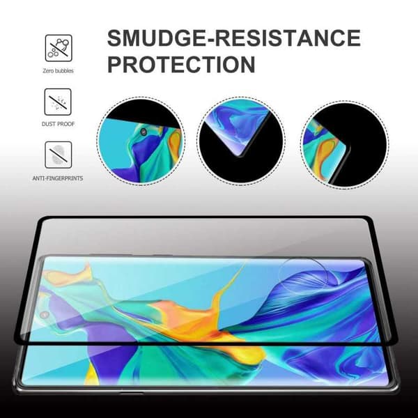 Samsung Note 10 Plus FullFrame 3D 0,26 mm 9H karkaistu lasi Transparent