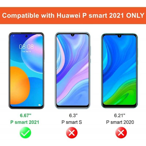 2-PACK P Smart 2021 hærdet glas 0,26 mm 2,5D 9H Transparent