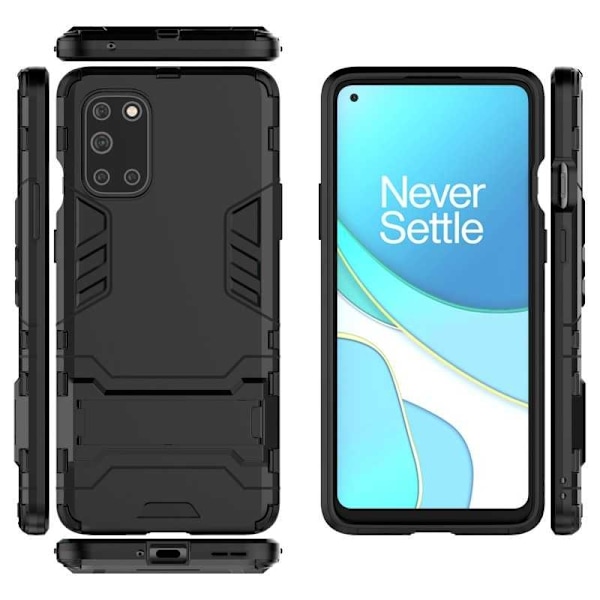 OnePlus 8T -iskunkestävä kotelo jalustalla ThinArmor Black