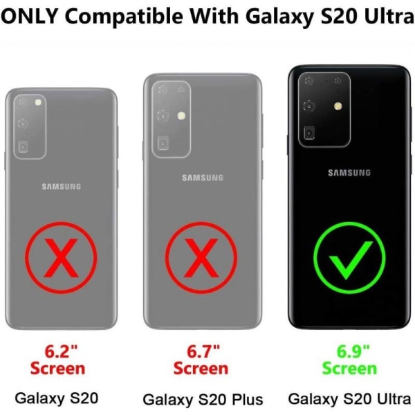 Samsung S20 Ultra iskunkestävä kotelo Void-korttipaikalla Black