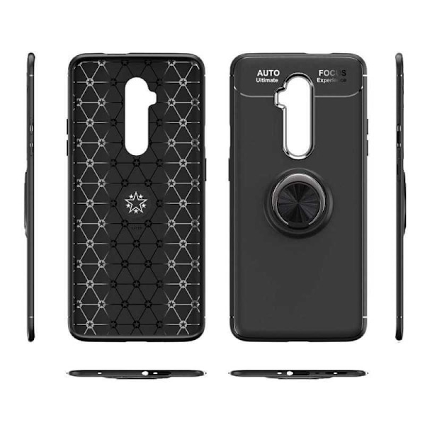 OnePlus 8 Käytännöllinen iskunkestävä kotelo rengaspidikkeellä V3 Black