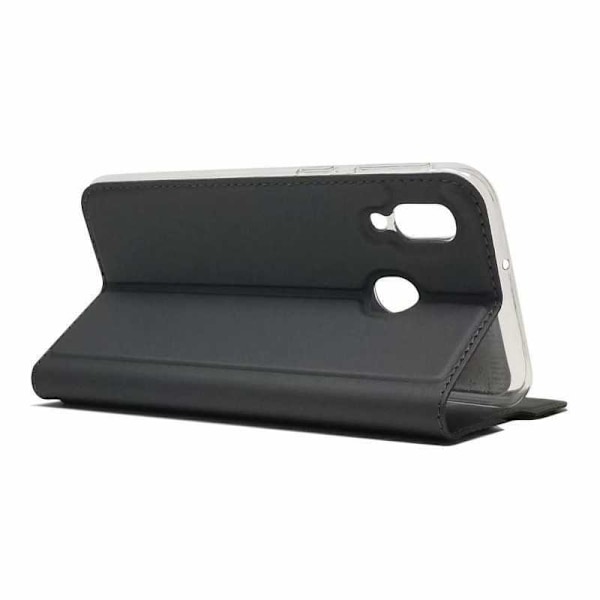 Samsung A40 Flip Case Skin Pro korttilokerolla (SM-A405FN/DS) Black