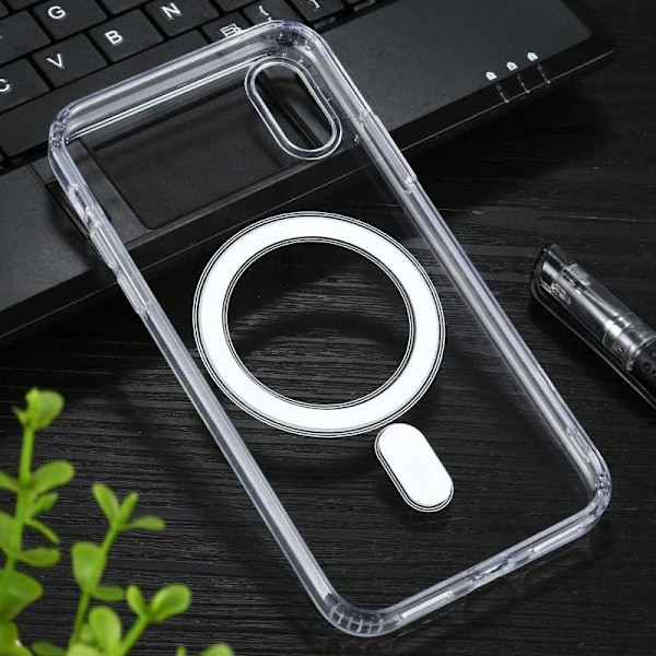 iPhone XS Max läpinäkyvä iskunvaimenninkotelo, MagSafe-yhteensopiva Transparent