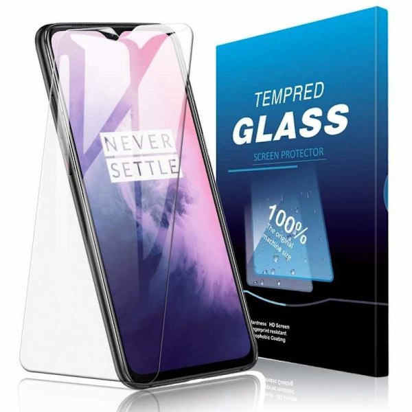 2-PACK OnePlus 7T Hærdet glas 0,26 mm 2,5D 9H Transparent