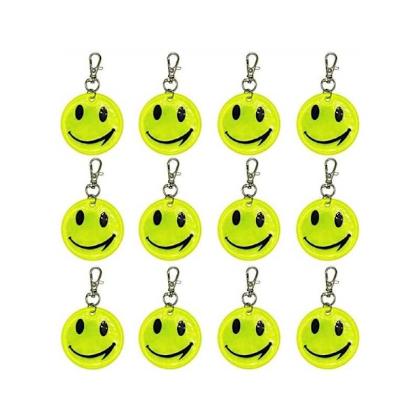 4-PACK Reflex Smiley Gul