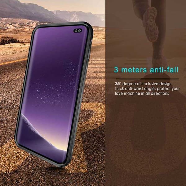 Samsung S10 Full Coverage Vedenpitävä Premium Suoja - 3m Transparent
