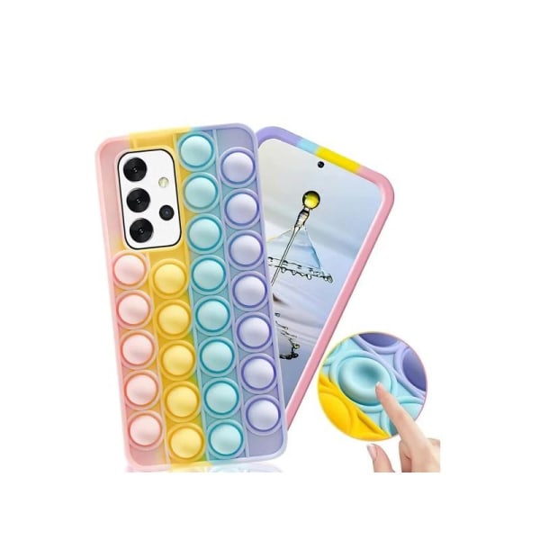 Samsung A32 4G beskyttelsesveske Fidget Toy Pop-It V2 Multicolor