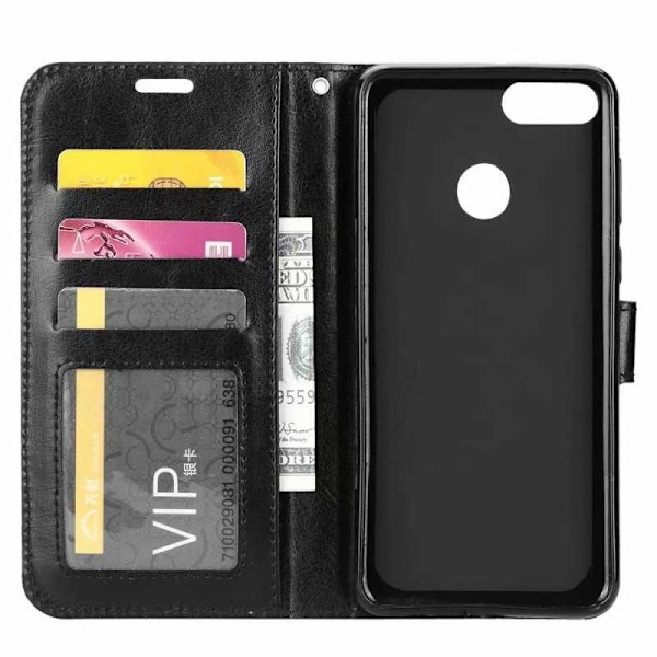 Google Pixel 3a Wallet Case PU-læder 4 RUMM Black