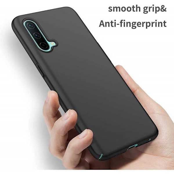 OnePlus Nord CE 5G ohut kumipinnoitettu mattamusta Cover Basic V2 Black