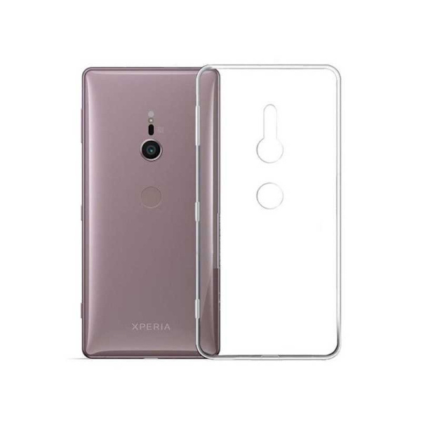 Xperia XZ2 Stöttåligt Genomskinligt Skal Simple Transparent
