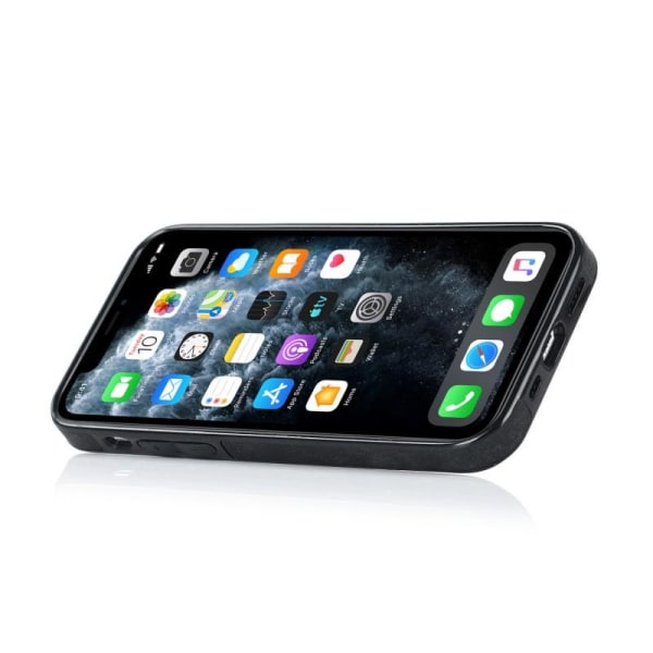 iPhone 11 Pro Max mobilcover med kortholder Retro V4 Svart