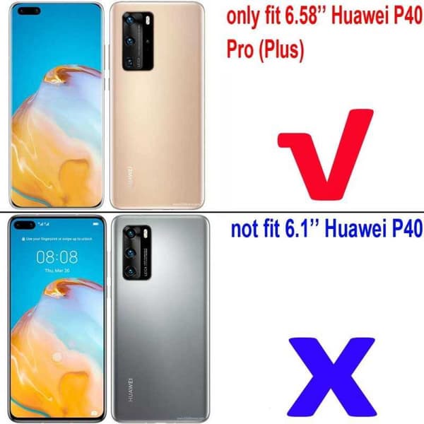 Huawei P40 Pro FullFrame 3D 0,26 mm 9H karkaistu lasi Transparent