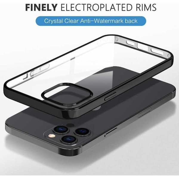 iPhone 12 Pro Iskunvaimennin kumikotelo Transparent