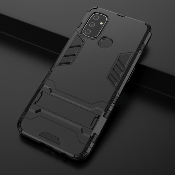 OnePlus Nord N100 Støtsikker veske med Kickstand ThinArmor Black