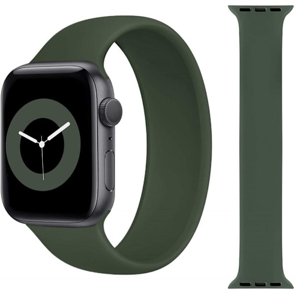 Elastinen urheilurannekoru Apple Watch 42/44/45/49mm DarkGreen Small