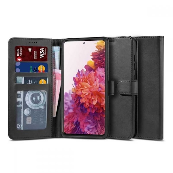 Samsung Galaxy S20 FE Plånboksfodral PU-Läder 4-FACK Svart