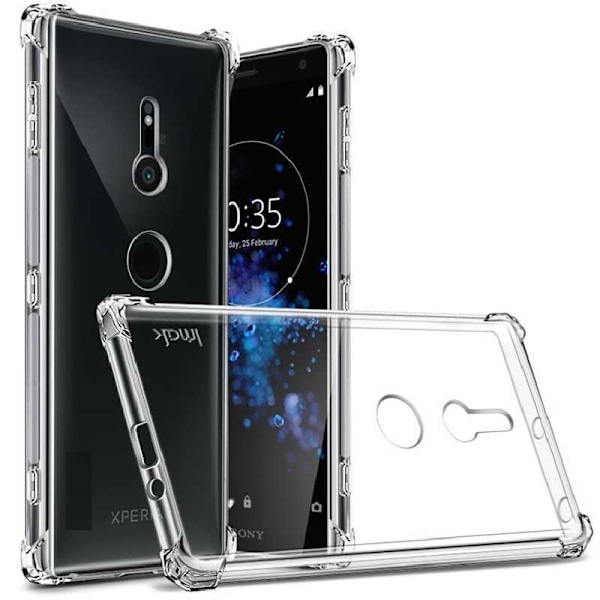 Xperia XZ3 stødabsorberende silikone Shell Shockr Transparent