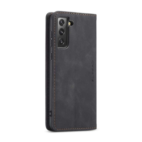 Samsung S21 Eksklusiv Elegant Flip Case CaseMe 3-RUMMET Black