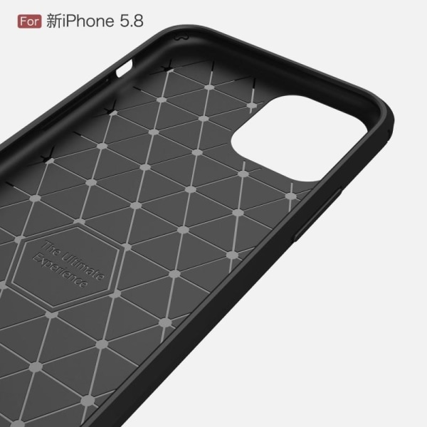 iPhone 11 Pro Max Iskunkestävä SlimCarbon-kuori Black