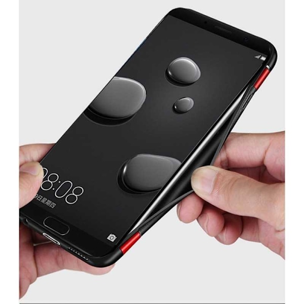 Mate 10 Pro Praktisk Stöttåligt Skal med Ringhållare V2 Svart