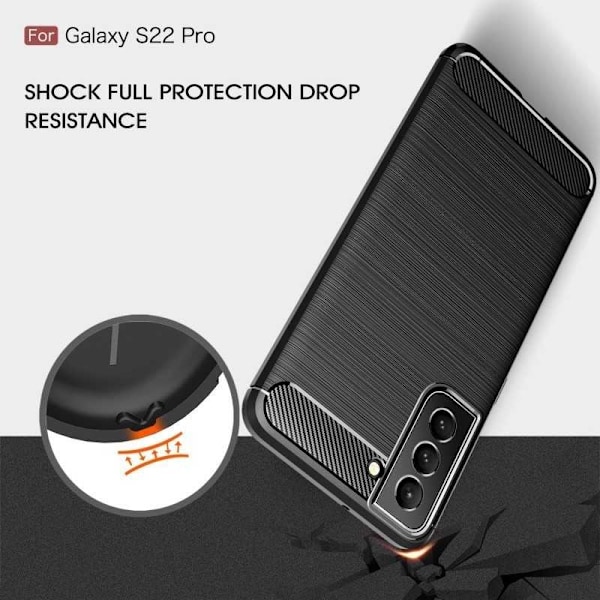 Samsung S21 FE Iskunkestävä SlimCarbon Black