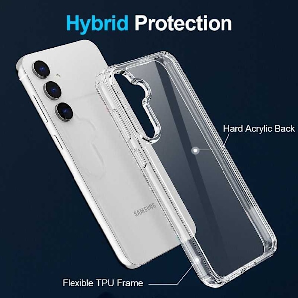 Samsung S21/S21Plus/S21FE/S22/S22 Plus Stötdämpande Skal Simple V2 - Transparent Samsung S21 FE