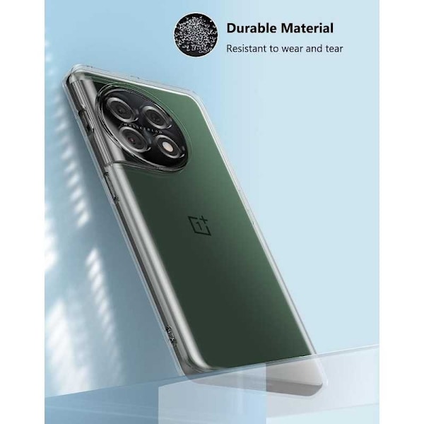 OnePlus 11 stødabsorberende blødt etui Enkelt Transparent