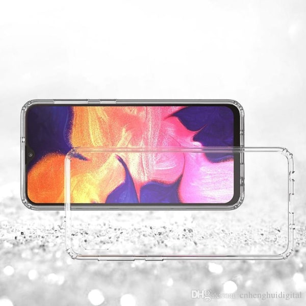 Samsung A10 stødabsorberende glasbagside Transparent