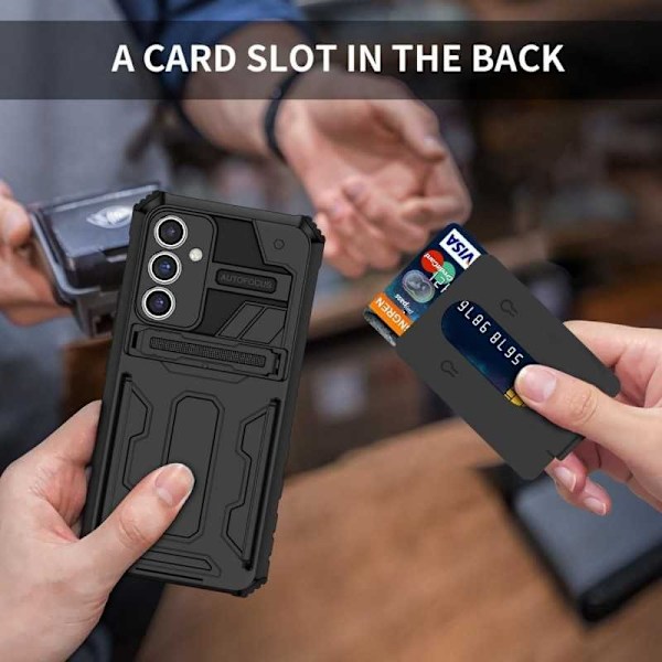 Samsung S24 Plus Stöttåligt Skal Kickstand & Kortfack ThinArmor V3