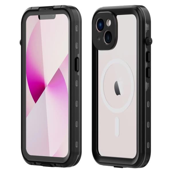 iPhone 14 Täysi peittävä vedenpitävä Premium Shell - 2m Transparent