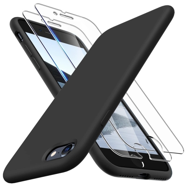 Kuminen tyylikäs suojakuori 3in1 iPhone 7 Plus / 8 Plus - Musta