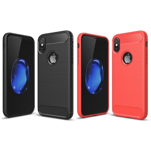 iPhone XR Iskunkestävä Iskunvaimennuskuori SlimCarbon Svart