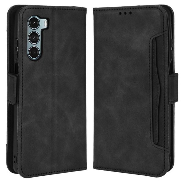 Motorola Moto E20 / E30 / E40 Plånboksfodral PU-Läder 6-FACK Winston V3 Svart