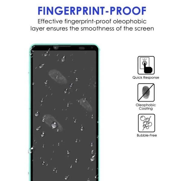 2-PACK Xperia 10 V FullFrame 0,26 mm 2,5D 9H hærdet glas Transparent