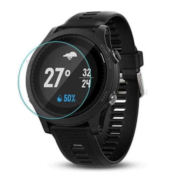 Garmin Forerunner 645 hærdet glas 0,2 mm 9H 2,5D Transparent