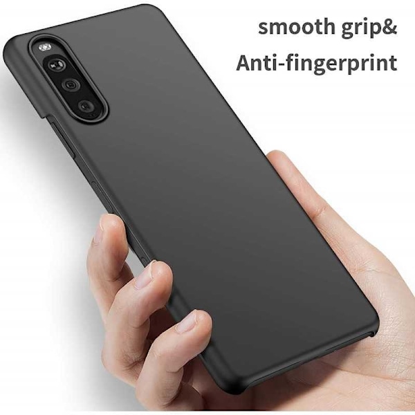 Xperia 10 V Ultra-ohut kumipinnoitettu Mattavärinen Basic V2 Black