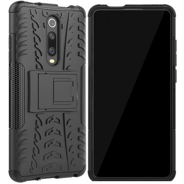 Xiaomi Mi 9T iskunkestävä kansi, jossa on tuki Active Black