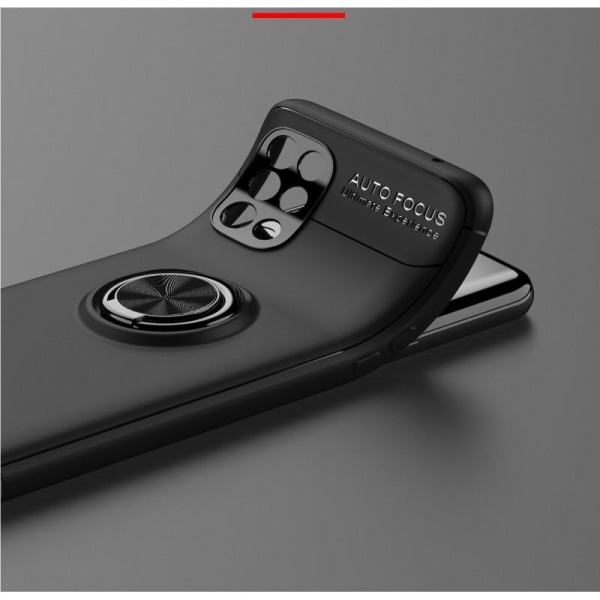 OnePlus 8T:n käytännöllinen iskunkestävä kotelo rengaspidikkeell Black
