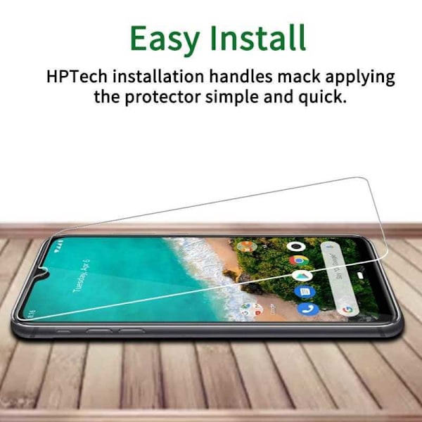 2-PACK Xiaomi Mi A3 Hærdet glas 0,26 mm 2,5D 9H Transparent