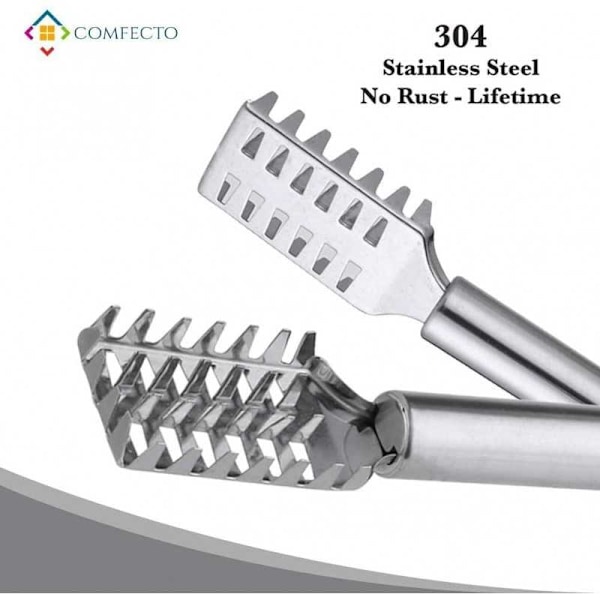 Fish Scale Cleaner Rustfrit Stål Silver