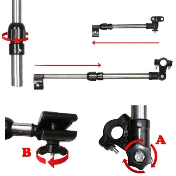 Paraplyhållare till Barnvagn m.m. Svart