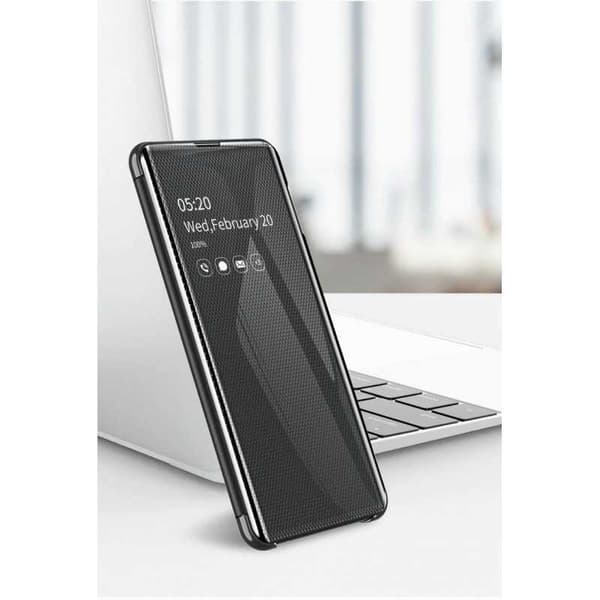 Samsung S10 Smart Flip Case Clear View Seisova V3 Rocket Black