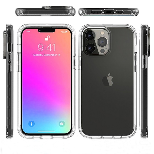 iPhone 12 / 12 Pro Heltäckande Premium 3D Skal 3in1 ThreeSixty Clear